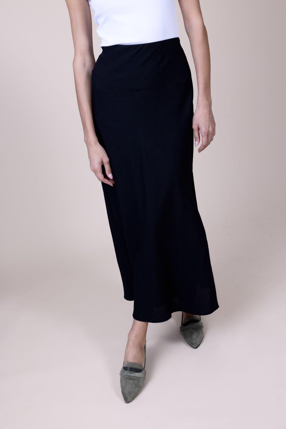 BRUNELLO CUCINELLI-Fluid Skirt - Black-