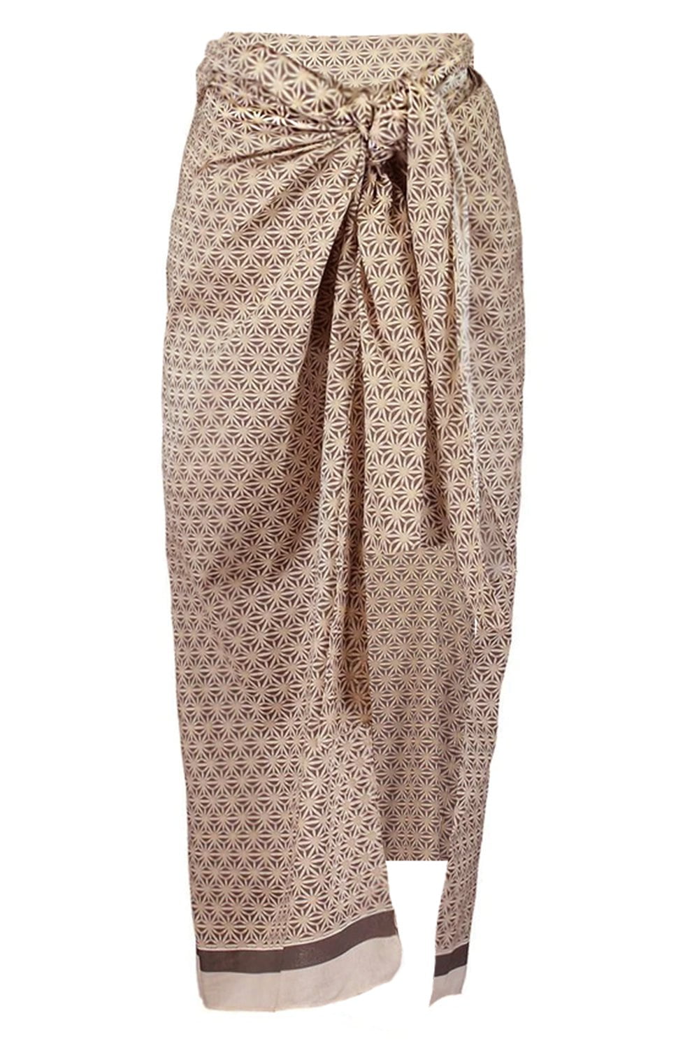 BRUNELLO CUCINELLI-Cotton Floral Sarong-