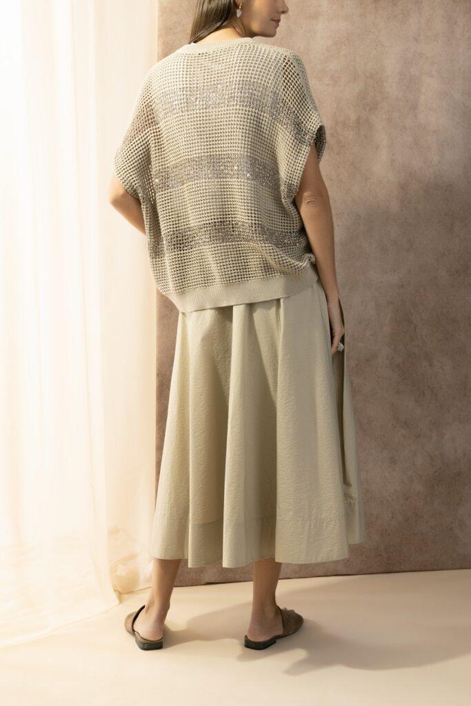 Sartorial Skirt-BROWN-36-CLOTHINGSKIRTMIDI-BRUNELLO CUCINELLI