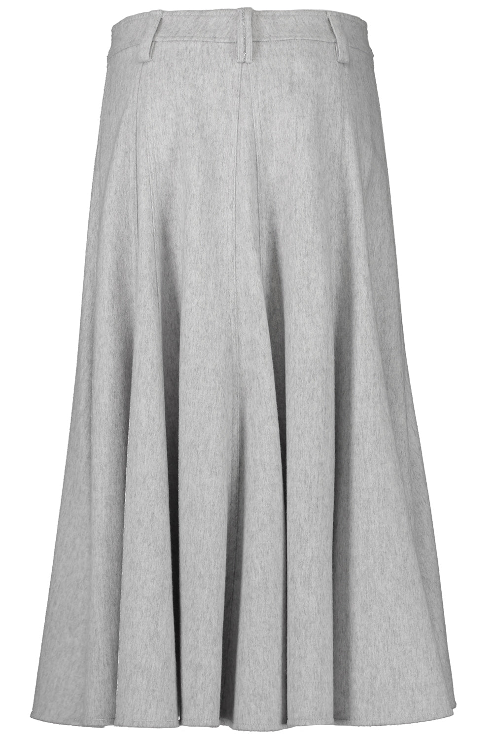 Flute Midi Skirt-GREY-38-CLOTHINGSKIRTMIDI-BRUNELLO CUCINELLI