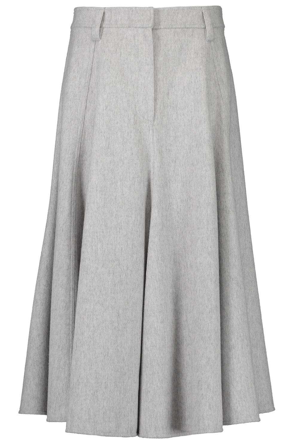 Flute Midi Skirt-GREY-38-CLOTHINGSKIRTMIDI-BRUNELLO CUCINELLI