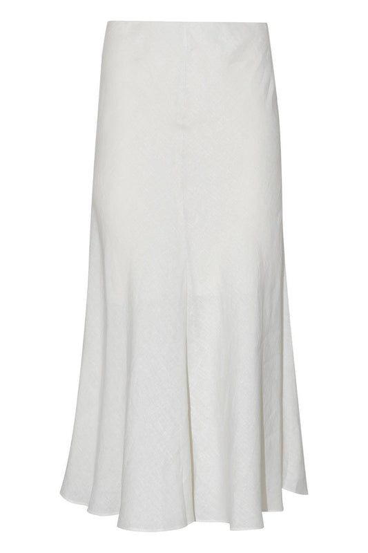 Fit And Flare Midi Skirt - Coconut Milk-WHITE-40-CLOTHINGSKIRTMIDI-BRUNELLO CUCINELLI