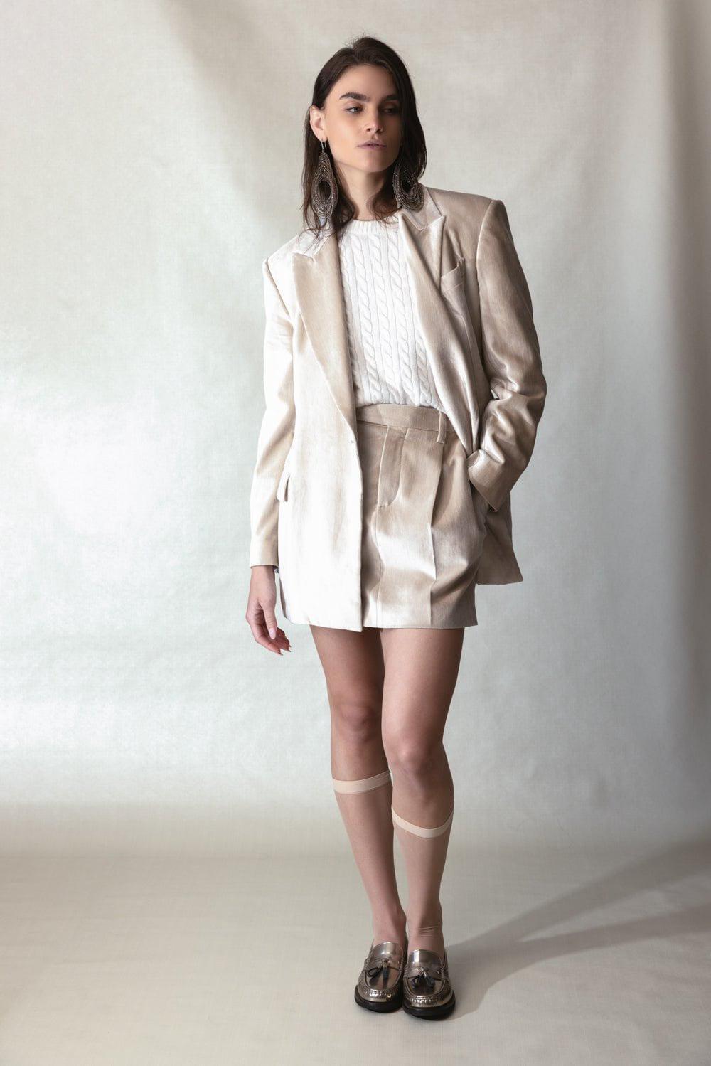 BRUNELLO CUCINELLI-Sleek Mini Skirt-