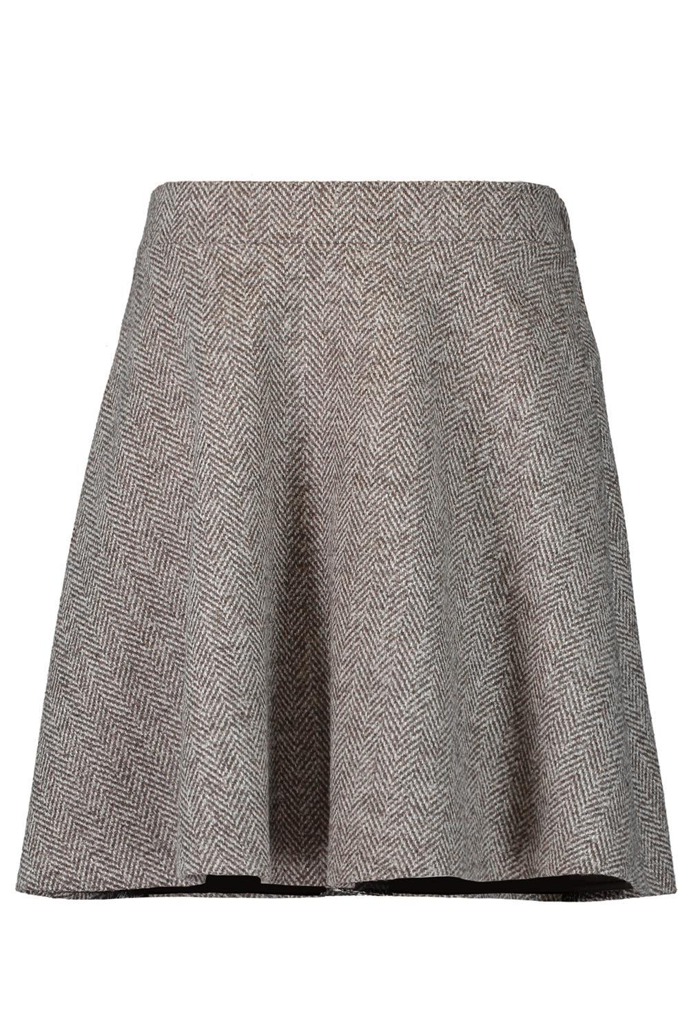Herringbone Mini Circle Skirt
