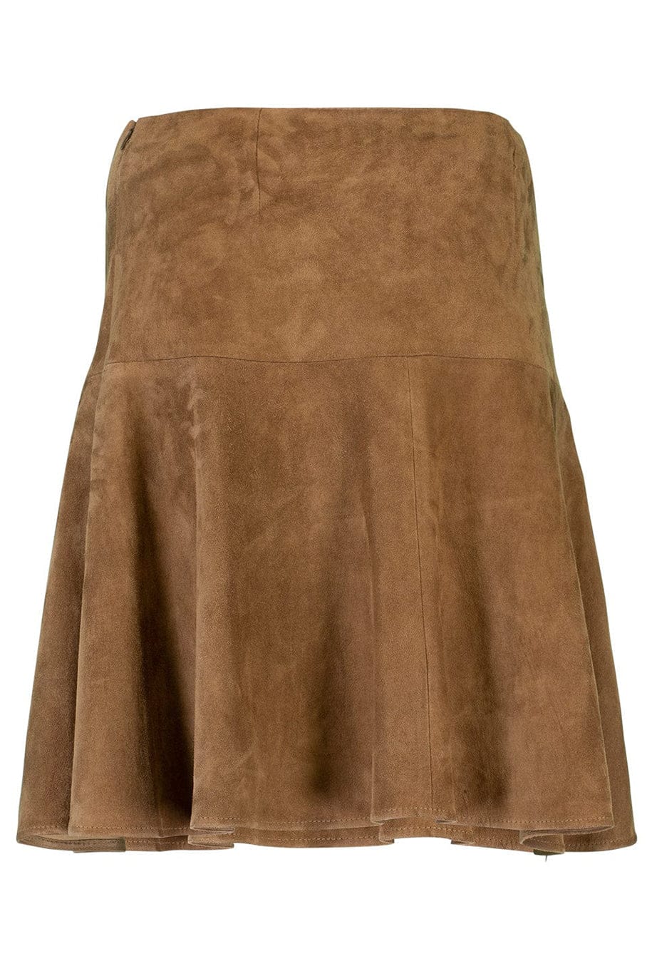 BRUNELLO CUCINELLI-Flare Suede Skirt-