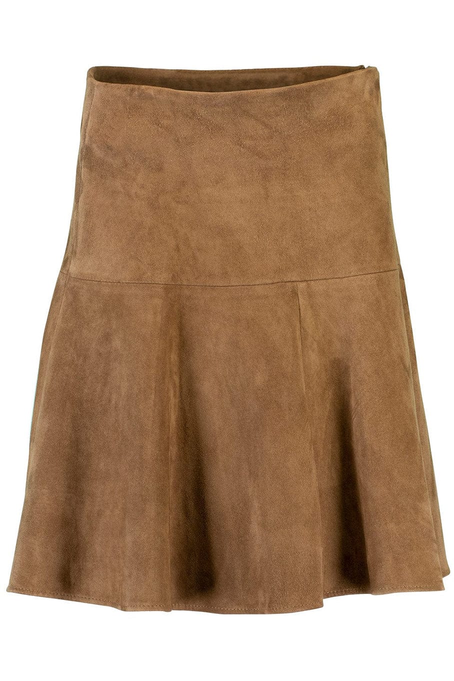 BRUNELLO CUCINELLI-Flare Suede Skirt-
