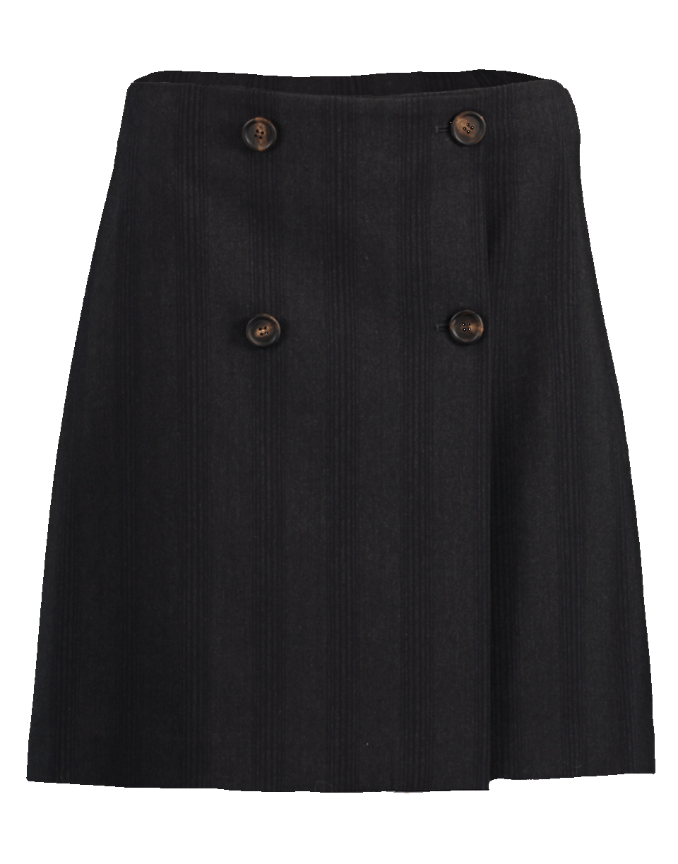 BRUNELLO CUCINELLI-Stripe A-Line Skirt-
