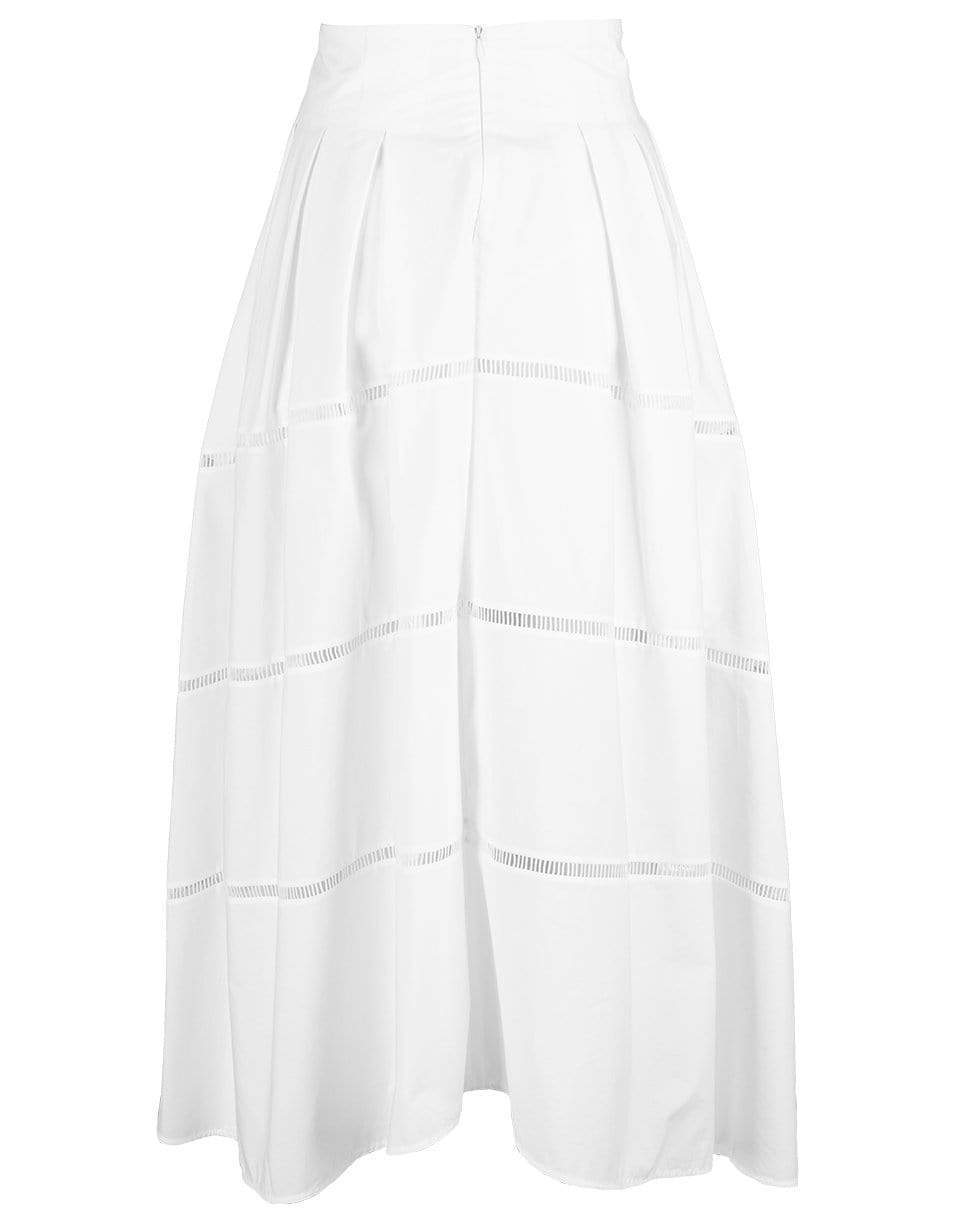BRUNELLO CUCINELLI-Cotton Embroidered Circle Skirt-