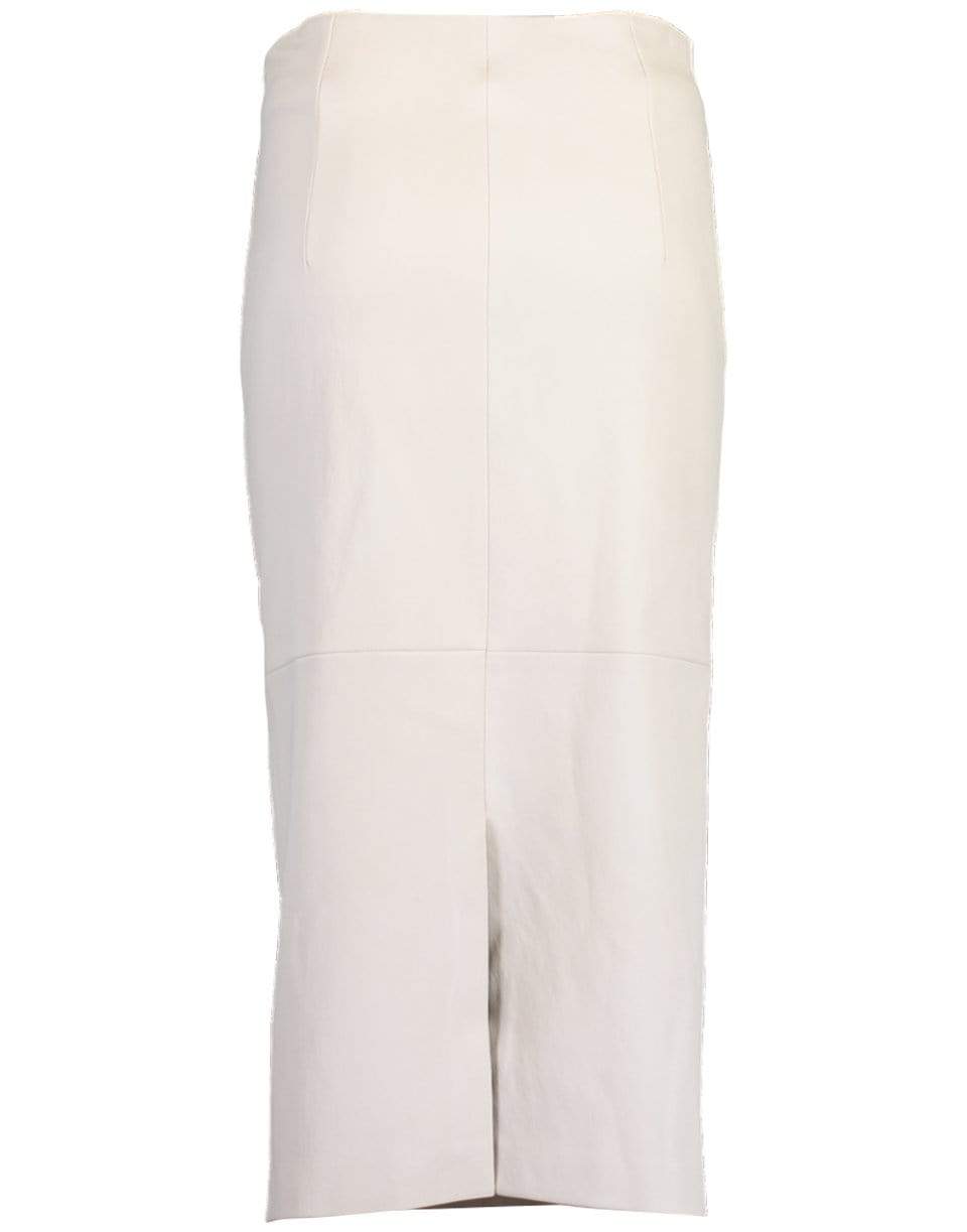 BRUNELLO CUCINELLI-Stretch Leather Pencil Skirt-