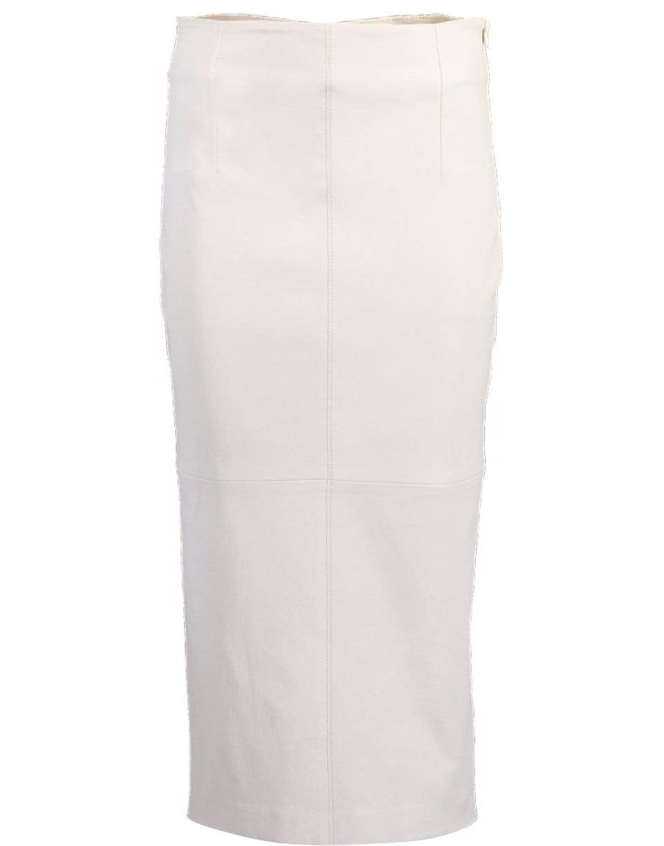 BRUNELLO CUCINELLI-Stretch Leather Pencil Skirt-