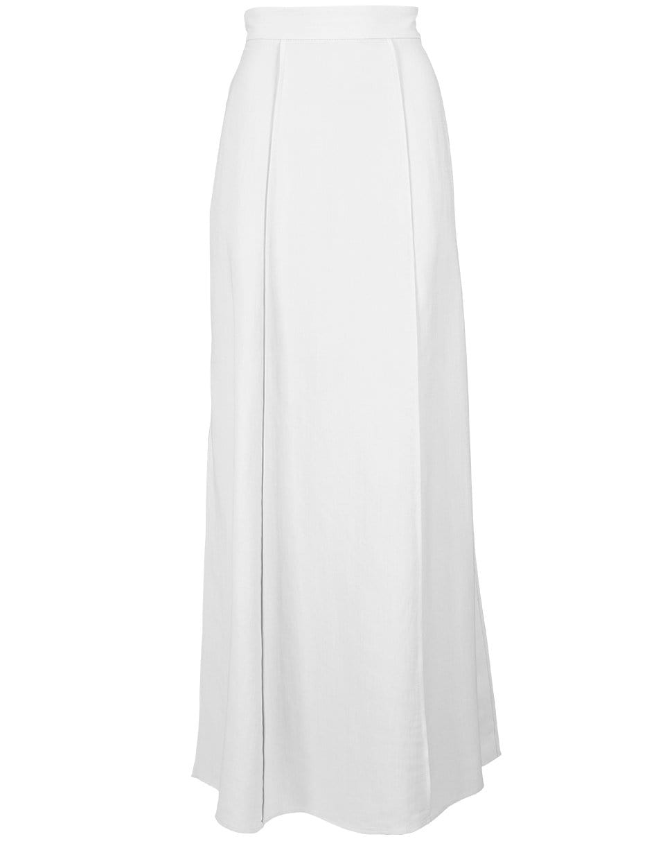 BRUNELLO CUCINELLI-Panama Linen Twill Maxi Skirt-