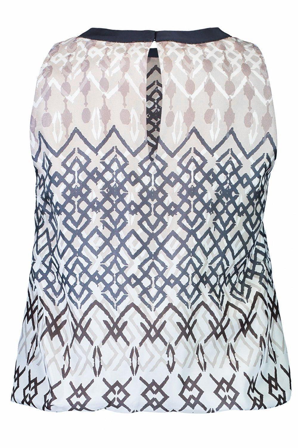 BRUNELLO CUCINELLI-Sleeveless Round Neck Blouse-