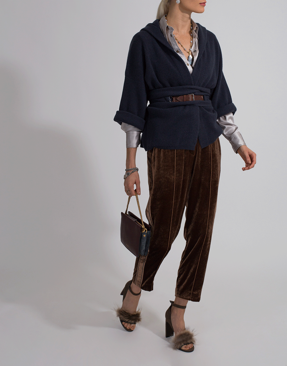 BRUNELLO CUCINELLI-Charmeuse Western Monili Blouse-