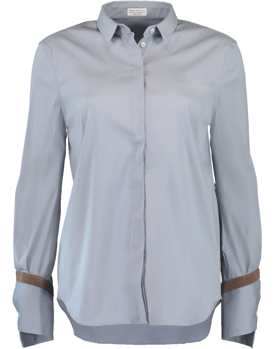 BRUNELLO CUCINELLI-Poplin Blouse-