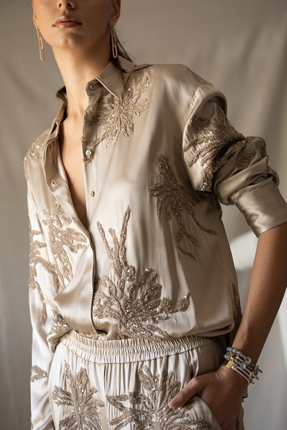 Brunello CUCINELLI Embellished Soft Shirt