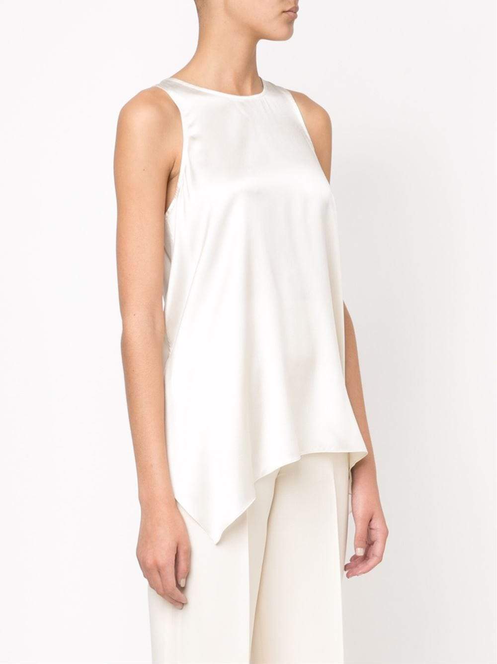 BRUNELLO CUCINELLI-Stretch Silk Trapeze Tank-