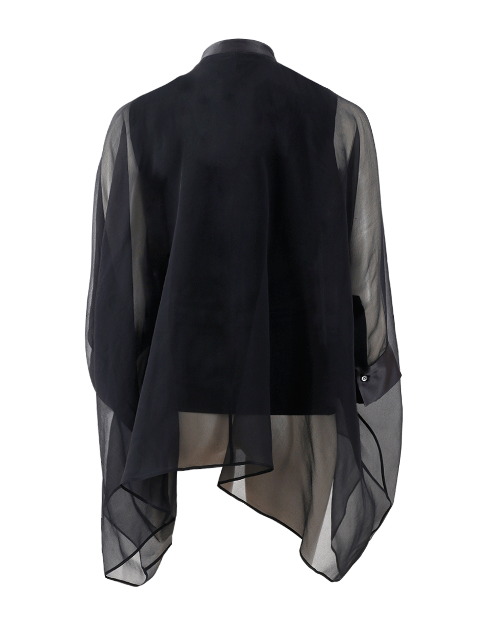 BRUNELLO CUCINELLI-Organza Poncho-