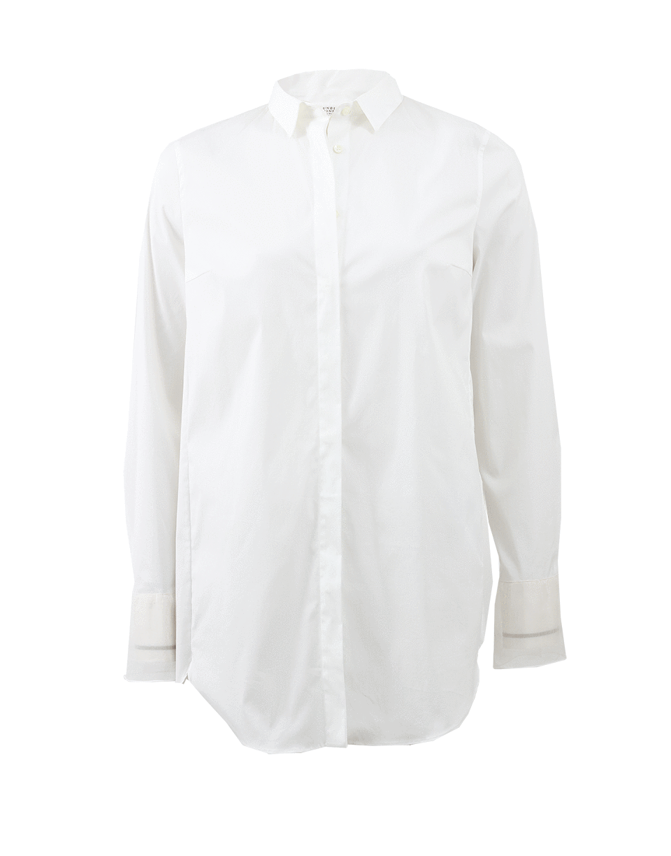 BRUNELLO CUCINELLI-Cuff Detail Poplin Blouse-