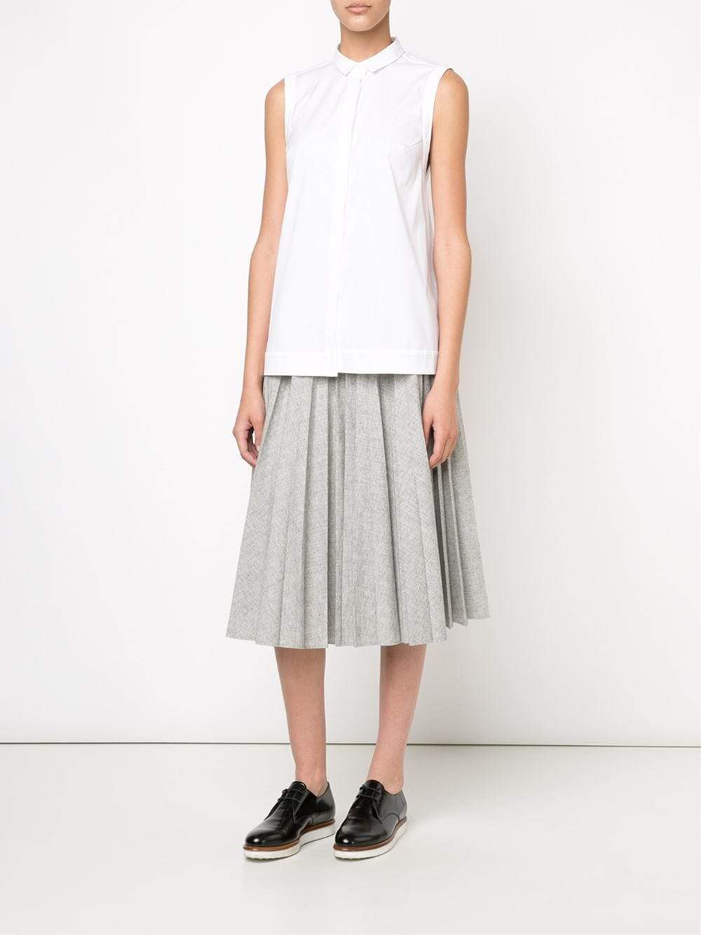BRUNELLO CUCINELLI-Monili Collar Trapeze Blouse-