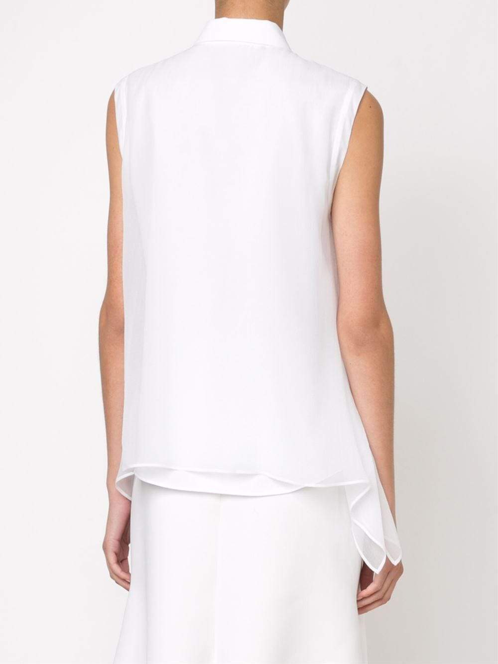 BRUNELLO CUCINELLI-Overlay Button Front Blouse-