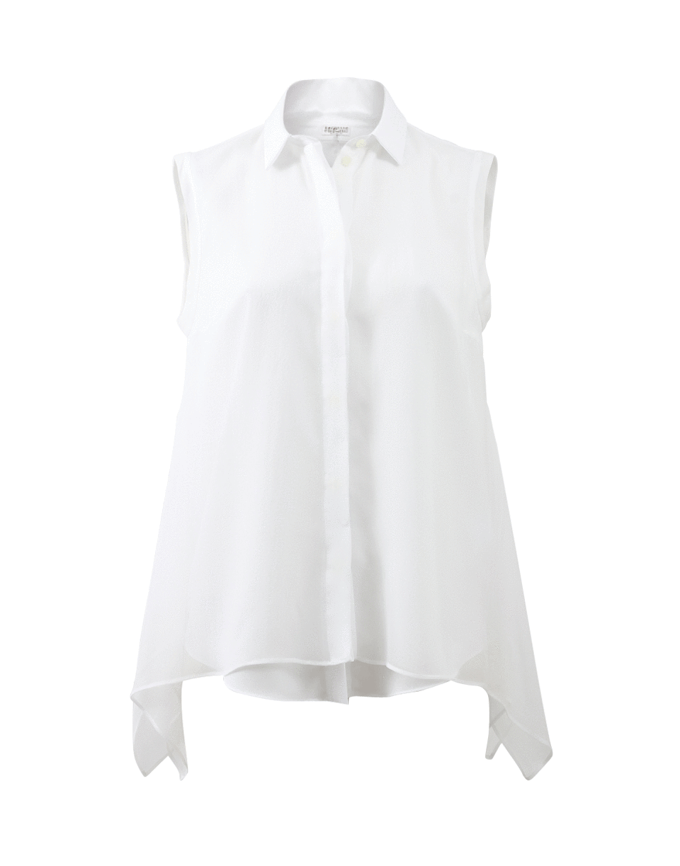 BRUNELLO CUCINELLI-Overlay Button Front Blouse-