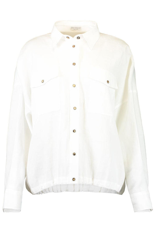 Patch Pocket Structure Shacket-WHITE-XS-CLOTHINGTOPBLOUSE-BRUNELLO CUCINELLI