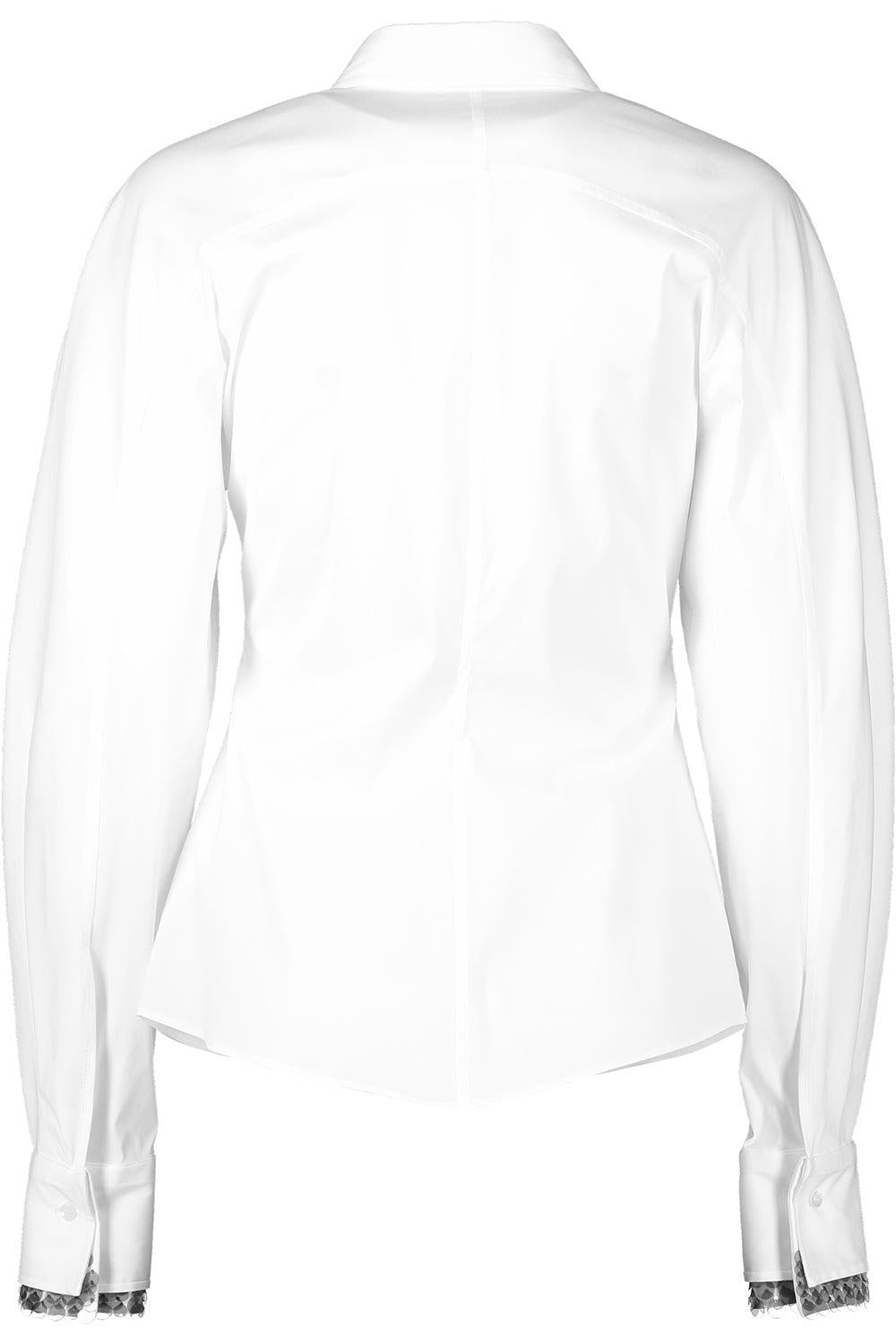 Stretch Sequin Trim Blouse-WHITE-XS-CLOTHINGTOPBLOUSE-BRUNELLO CUCINELLI