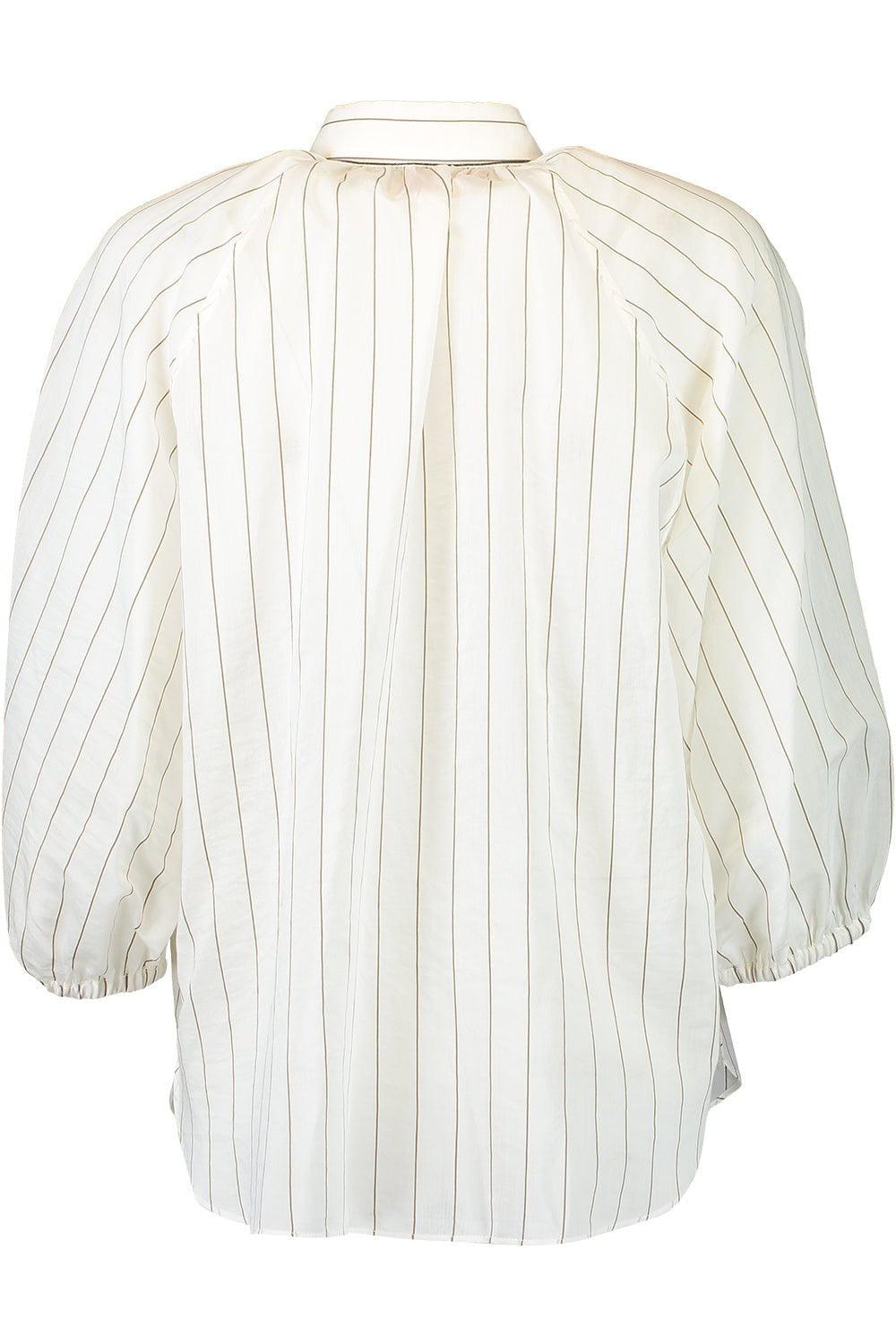 BRUNELLO CUCINELLI-Stripe Cotton Shirt-