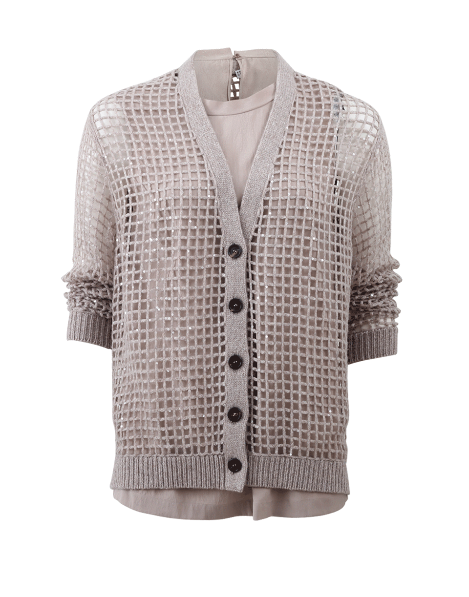 BRUNELLO CUCINELLI-Net Cardigan-