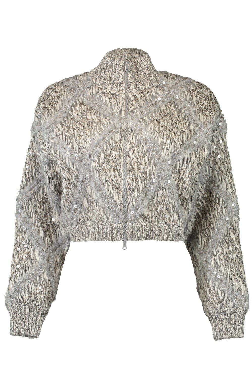 BRUNELLO CUCINELLI-Couture Crop Zip Up-