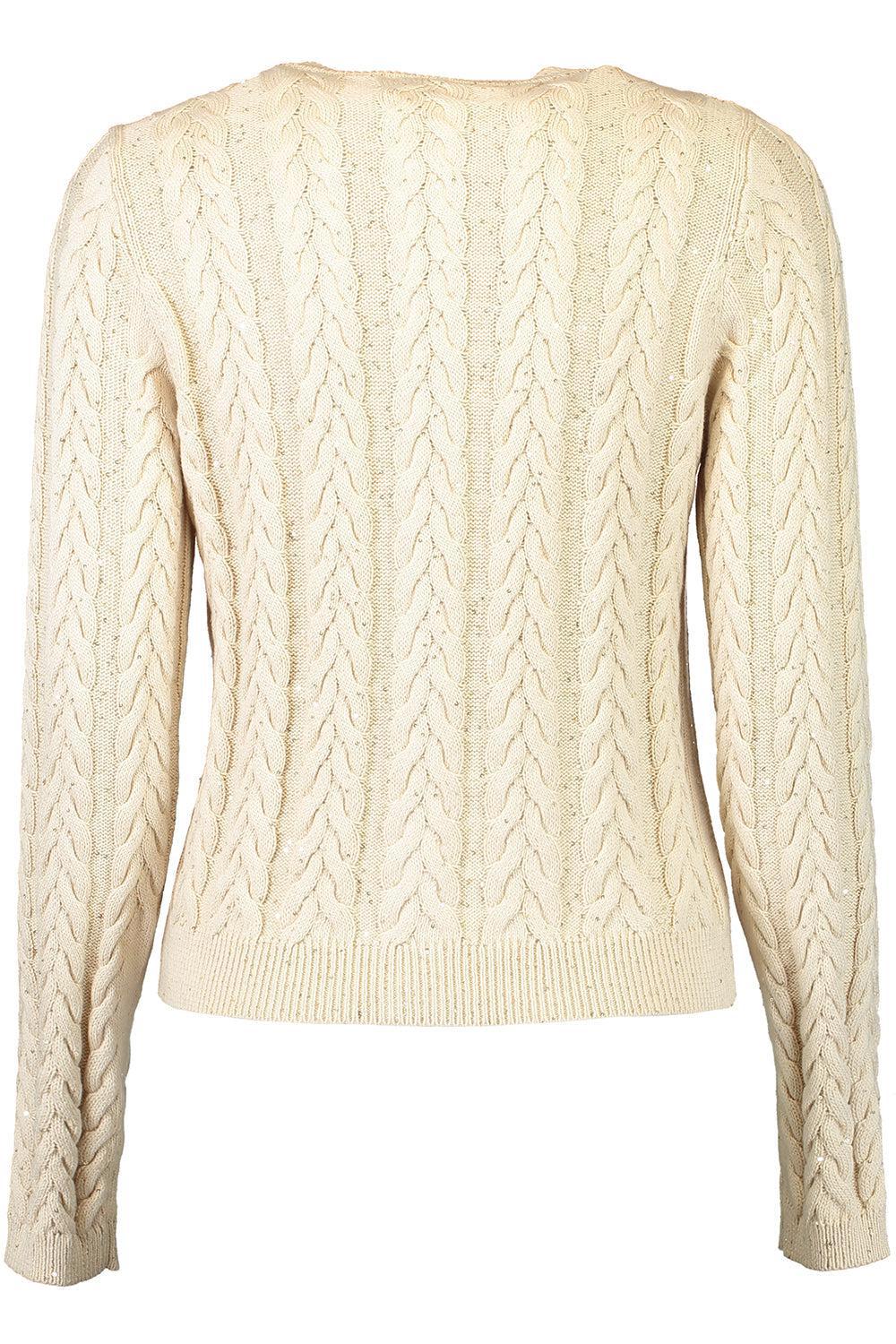 Dazzling Double Cable Cardigan-BUTTER-XS-CLOTHINGTOPCARDIGAN-BRUNELLO CUCINELLI