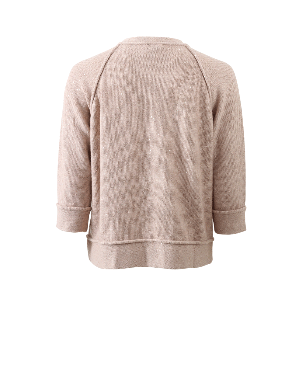 BRUNELLO CUCINELLI-Paillette Zip Cardigan-