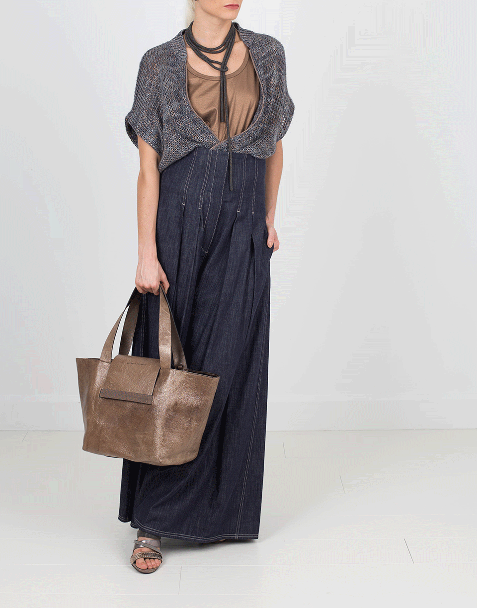 BRUNELLO CUCINELLI-Zip Up Blended Cardigan-