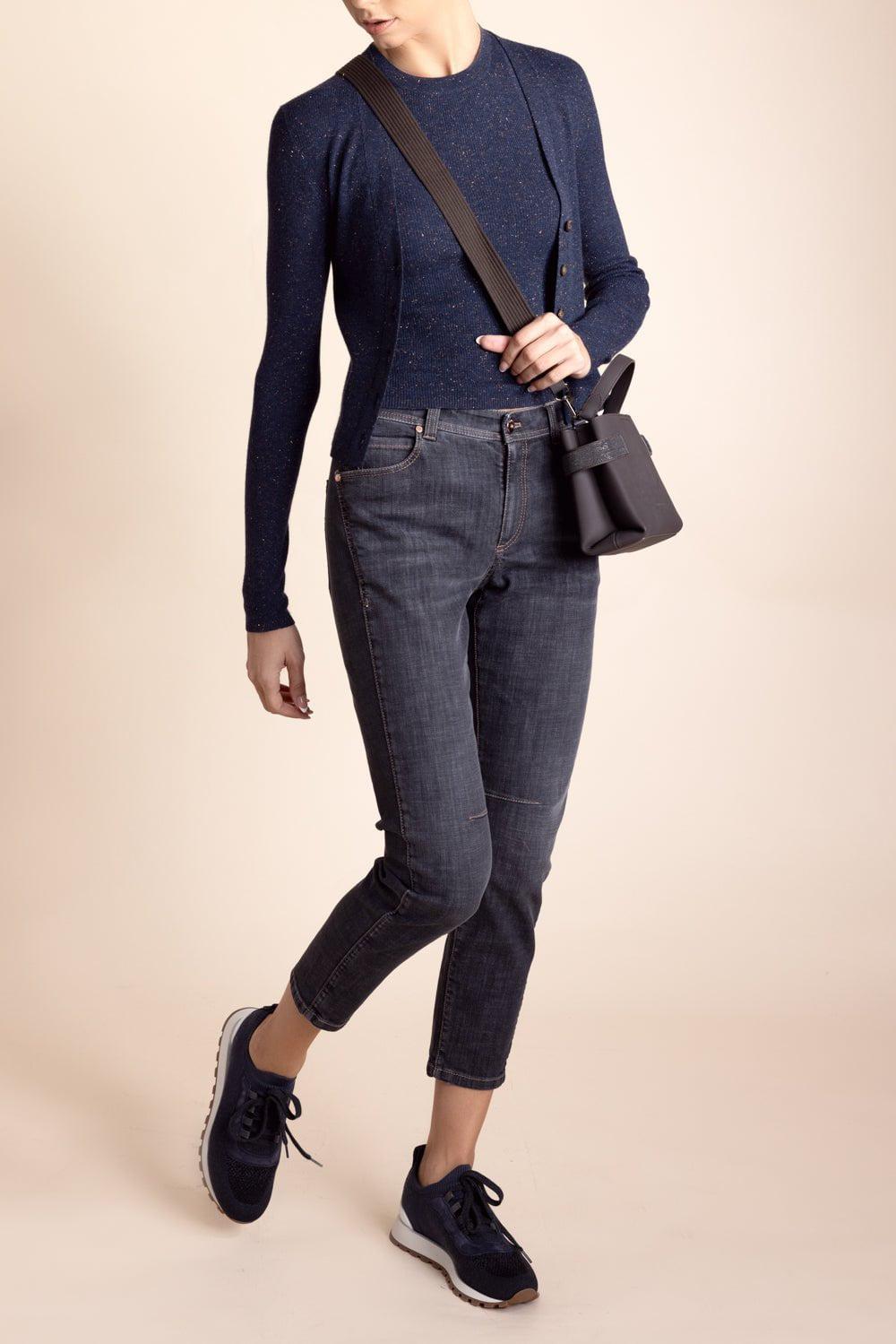 BRUNELLO CUCINELLI-Lurex Cardigan-