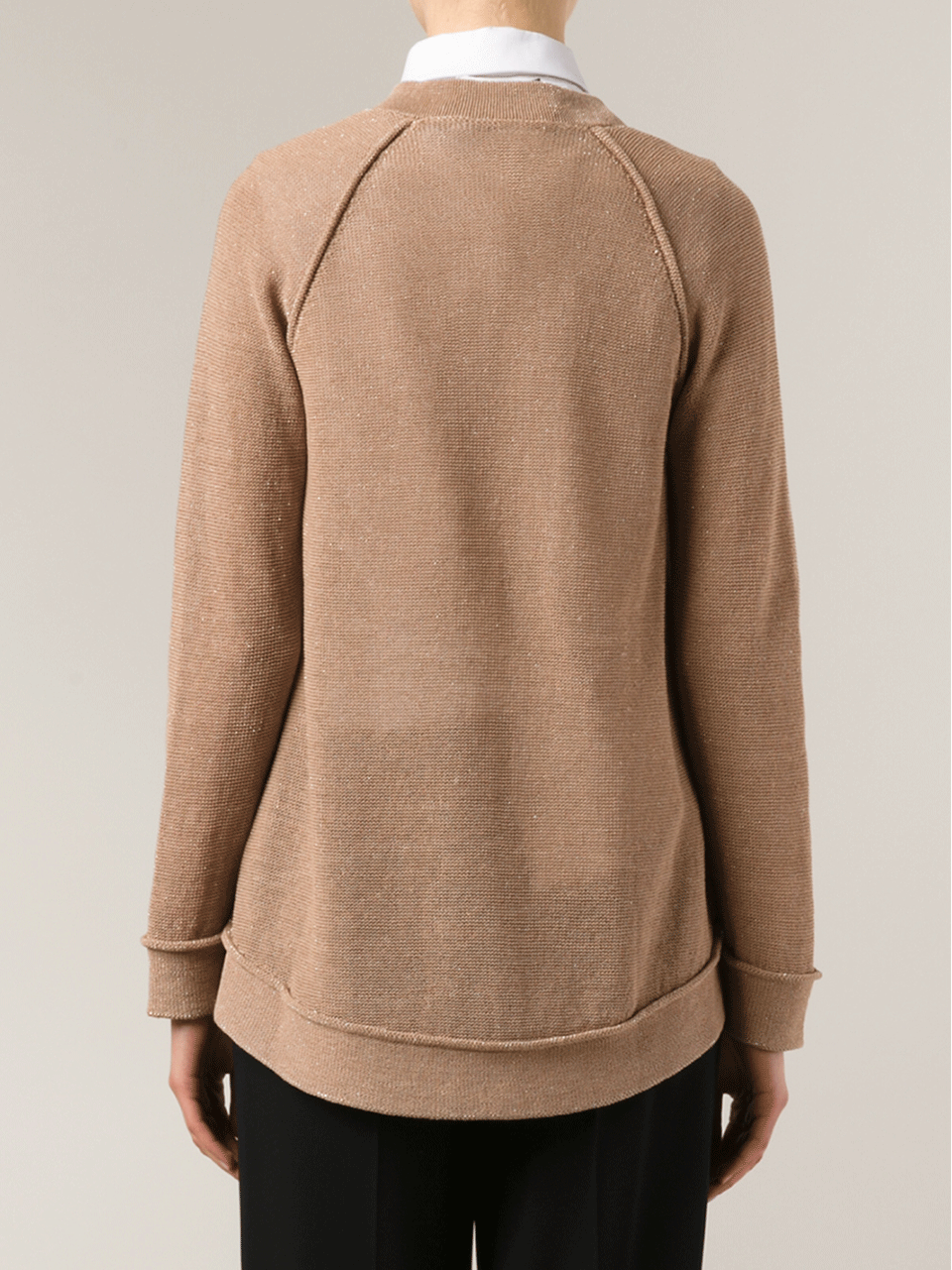 BRUNELLO CUCINELLI-Cotton Lurex Cardigan-