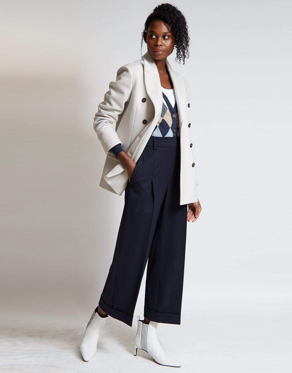 BRUNELLO CUCINELLI-Argyle V-Neck Cardigan-