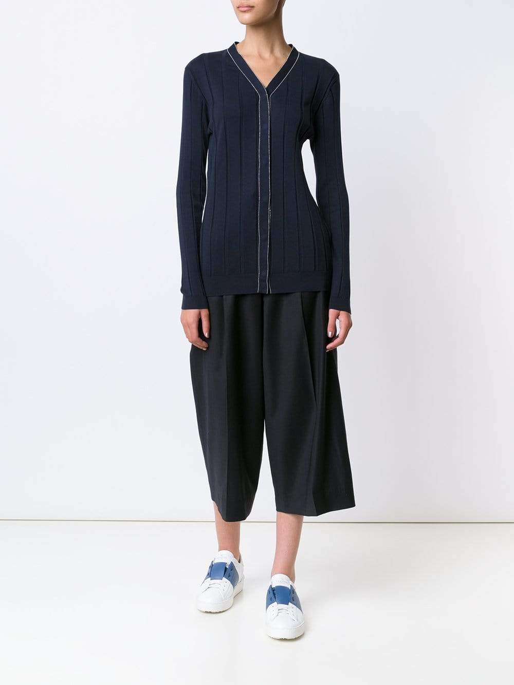 BRUNELLO CUCINELLI-Wide Rib Cotton Cardigan-