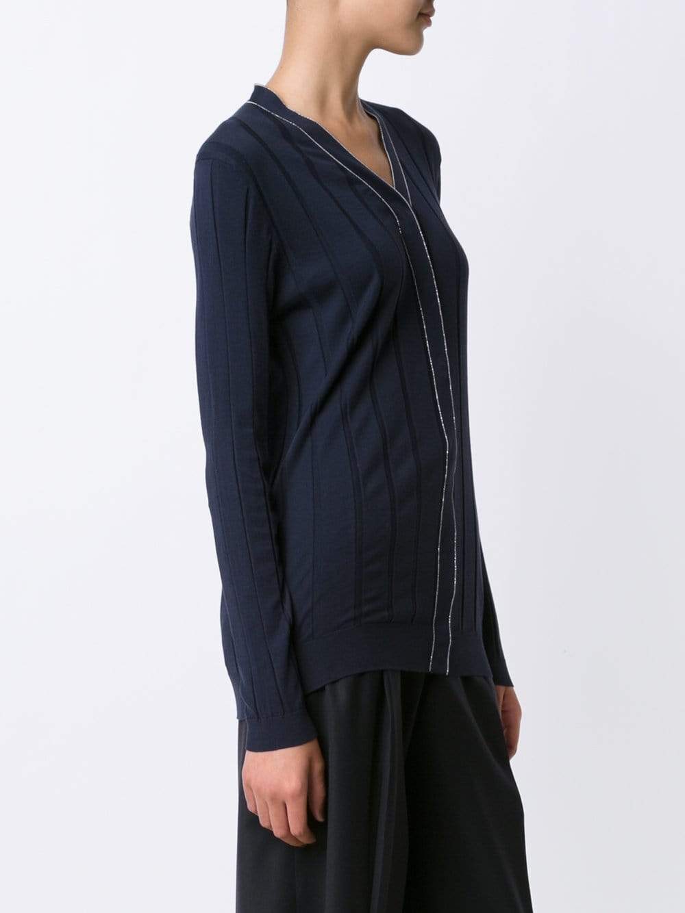 BRUNELLO CUCINELLI-Wide Rib Cotton Cardigan-
