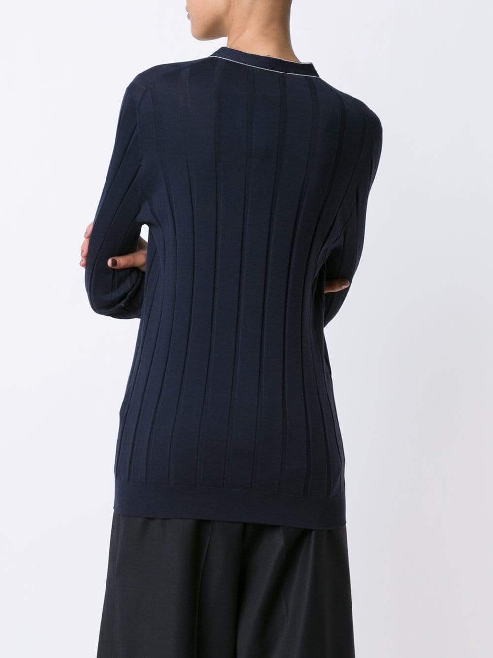 BRUNELLO CUCINELLI-Wide Rib Cotton Cardigan-