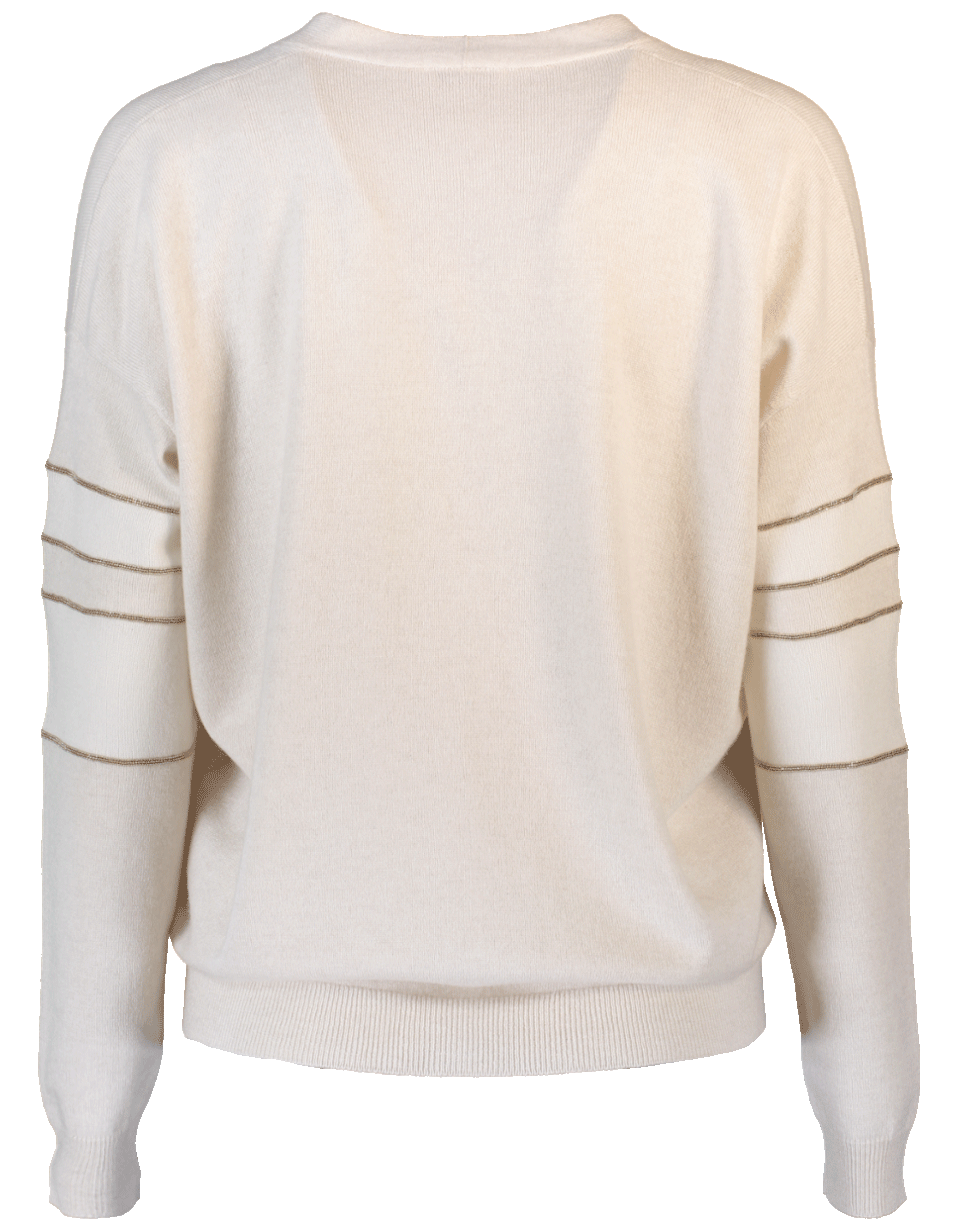 BRUNELLO CUCINELLI-Monili Arm Band Stripe Cardigan-