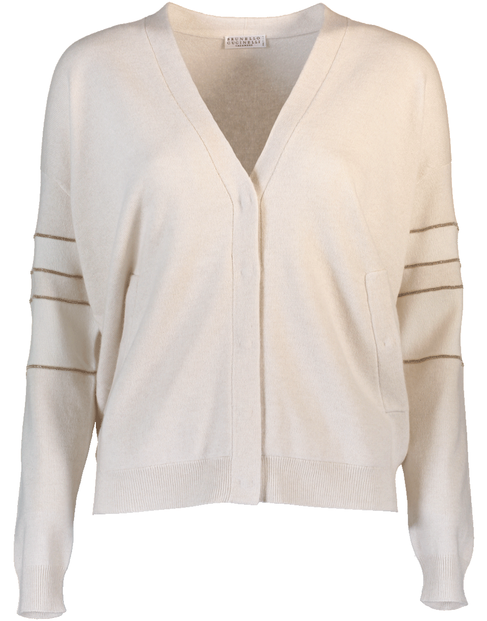 BRUNELLO CUCINELLI-Monili Arm Band Stripe Cardigan-