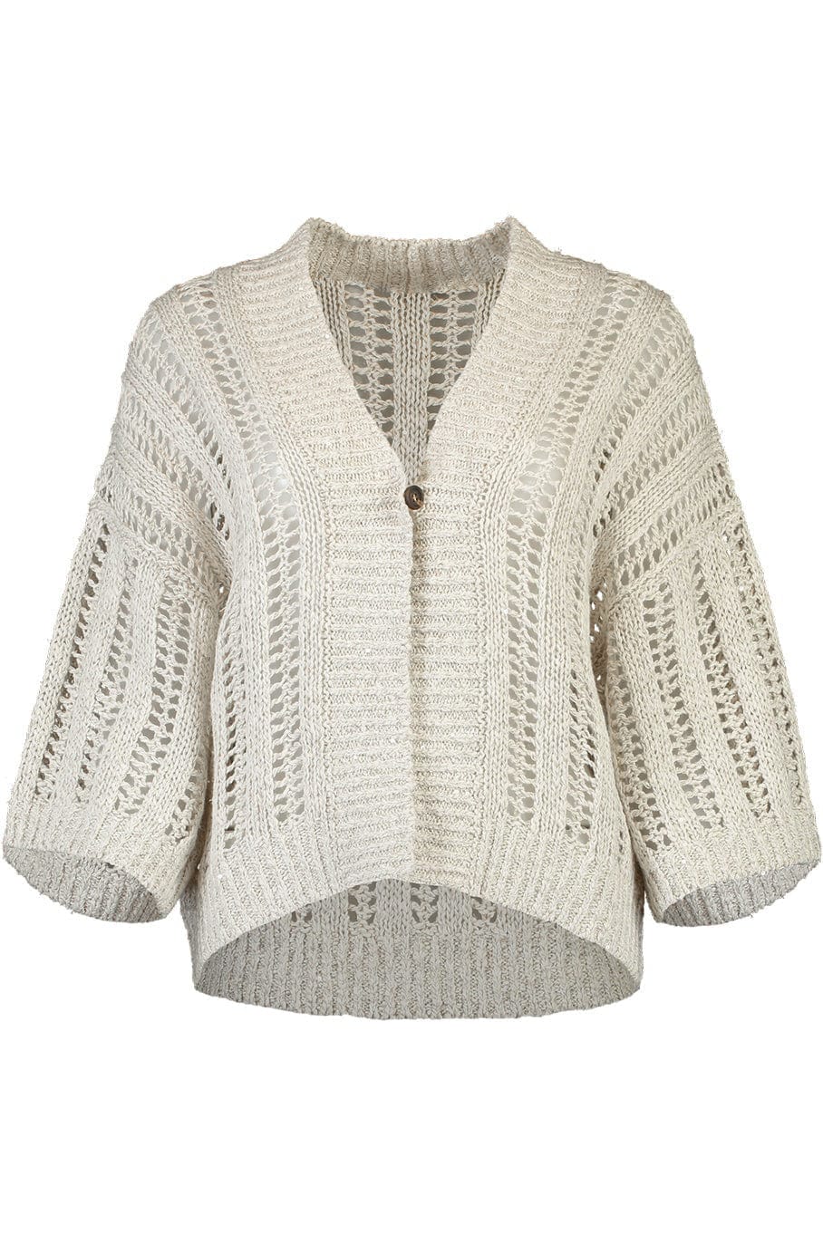 BRUNELLO CUCINELLI-Open Knit Cardigan-