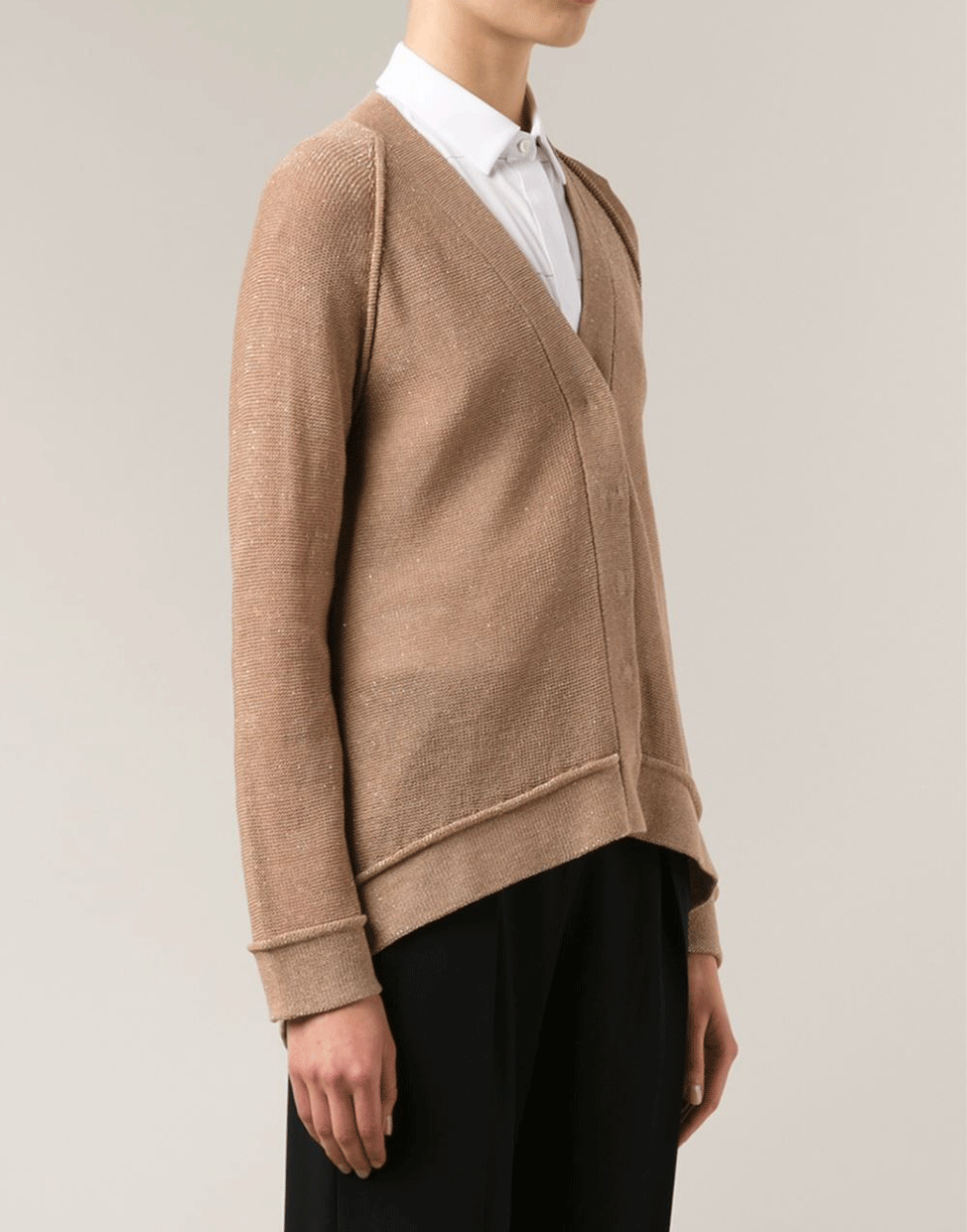 BRUNELLO CUCINELLI-Cotton Lurex Cardigan-