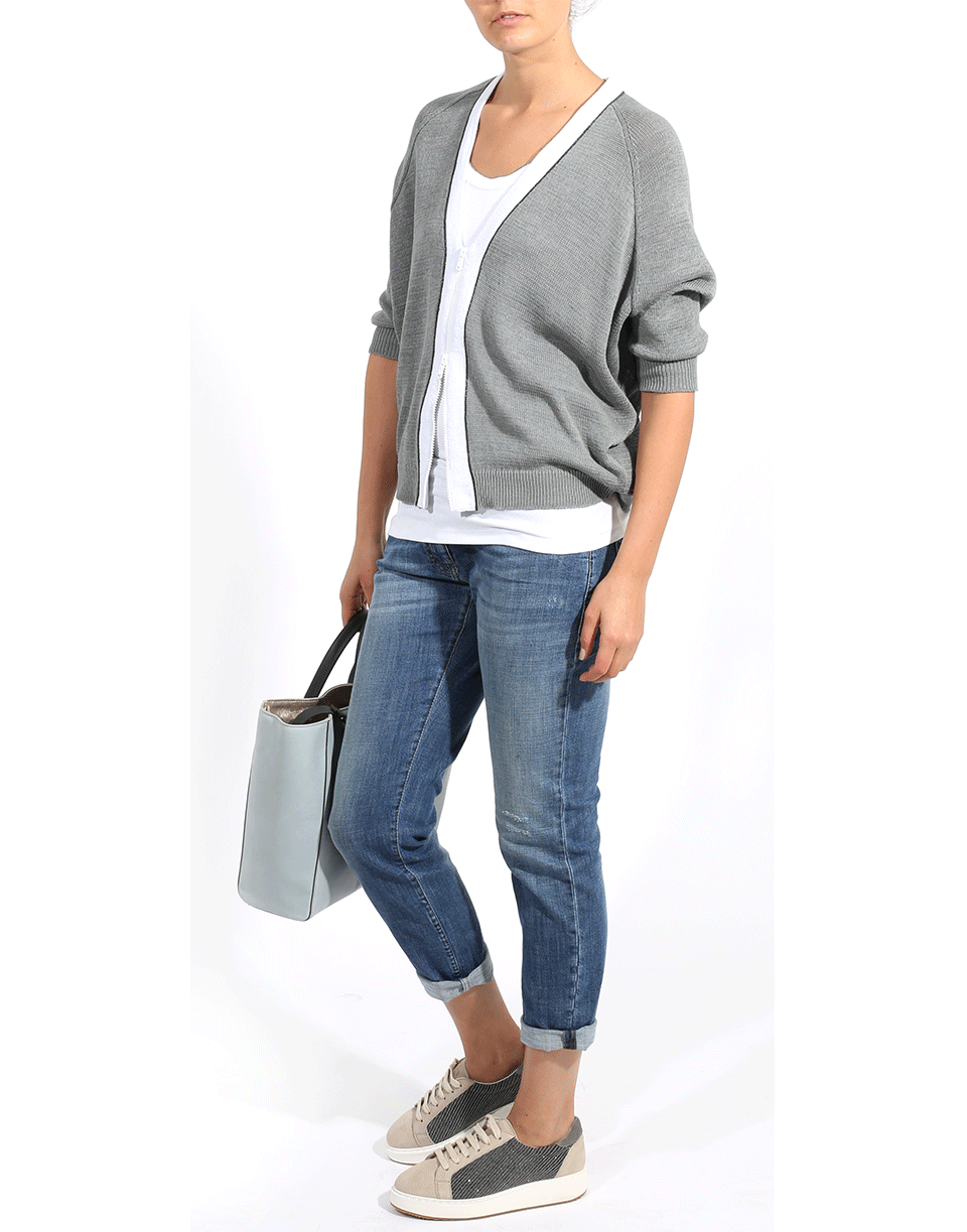 BRUNELLO CUCINELLI-Bomber Cardigan-