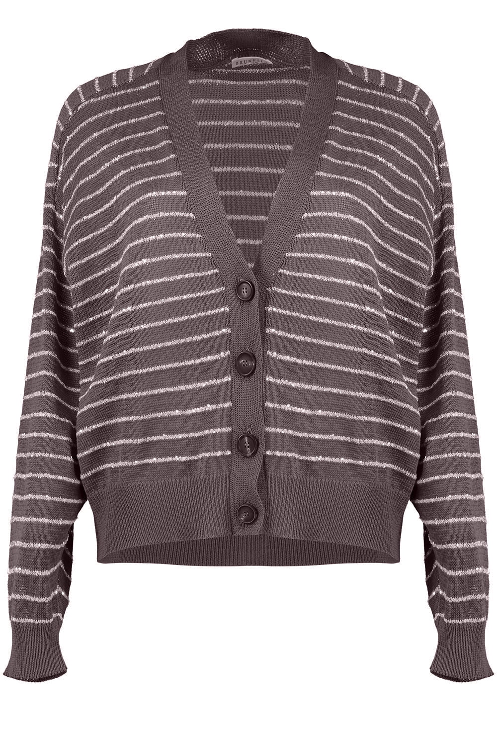 BRUNELLO CUCINELLI-Glam Stripe Cardigan-