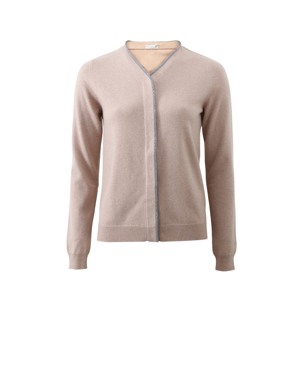 BRUNELLO CUCINELLI-Monili Trim Cardigan-
