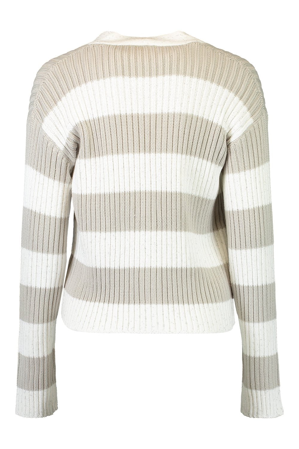 BRUNELLO CUCINELLI-Bicolor Cardigan-