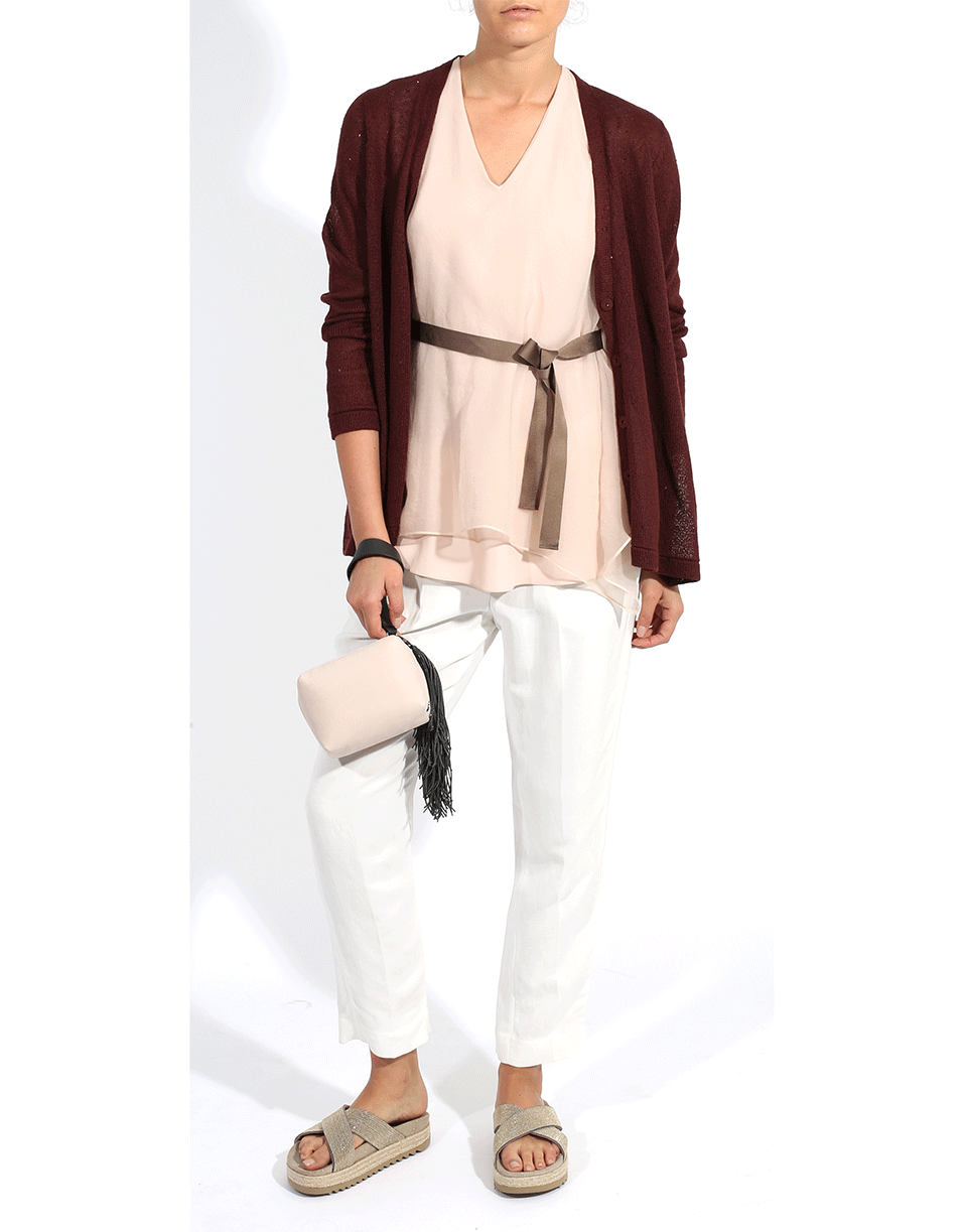 BRUNELLO CUCINELLI-Linen Silk Cardigan-