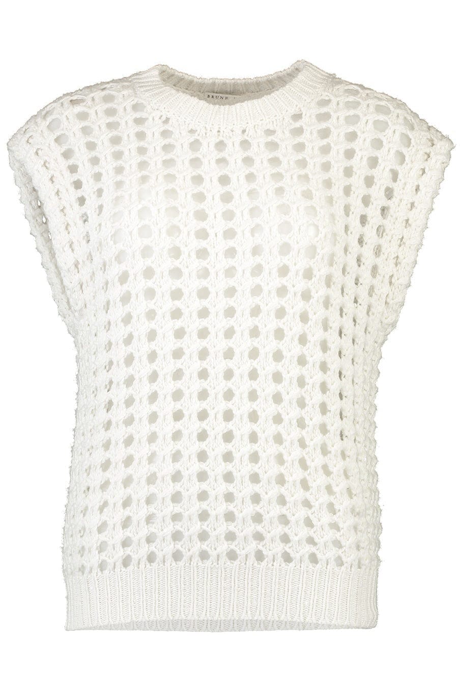 BRUNELLO CUCINELLI-Open Gauge Knit Vest-