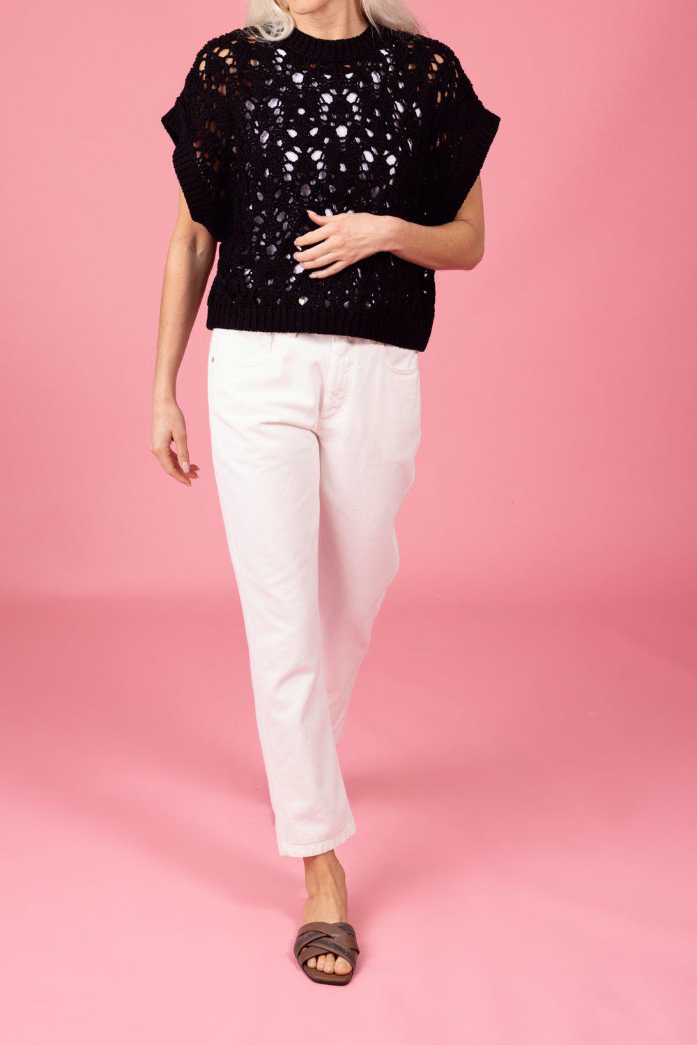 BRUNELLO CUCINELLI-Open Stitch Sweater-